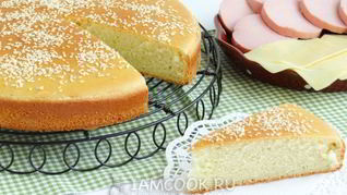 Рецепт Бутербродной лепешки с кунжутом