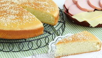 Рецепт Бутербродной лепешки с кунжутом