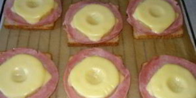 Рецепт бутербродов с ананасом