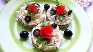 Рецепт Бутербродов с домашним мягким сыром на хлебцах