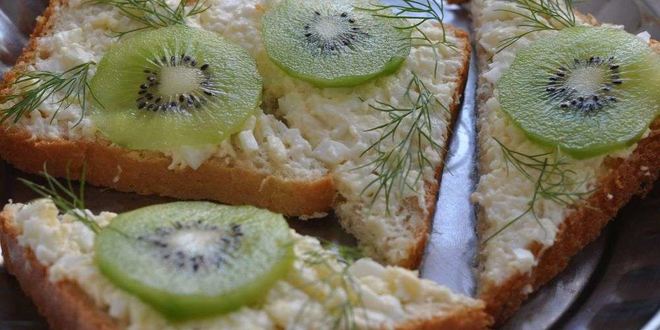 Рецепт бутербродов с киви на день рождения