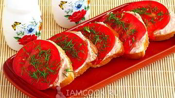 Рецепт Бутербродов с куриным паштетом и сыром