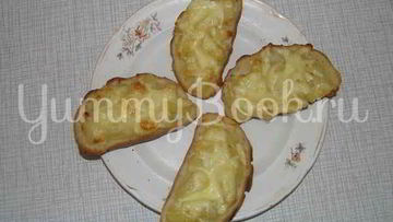 Рецепт Бутербродов с сыром и дольками ананаса