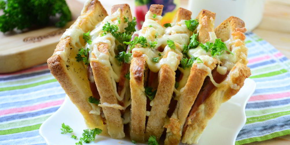 Как приготовить гармошку из бутербродов