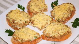 Рецепт Горячих бутербродов с сайрой