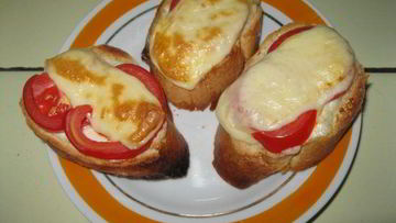 Рецепт Горячих бутербродов в микроволновке
