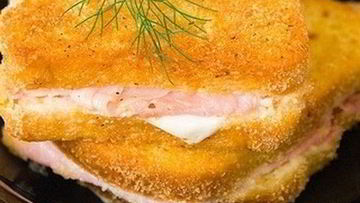 Рецепт Горячего бутерброда с ветчиной в рубашке