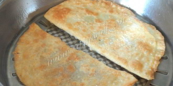 Рецепт чебуреков с картошкой