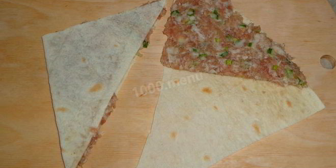 Рецепт ленивых чебуреков из лаваша