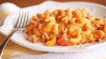 Рецепт Макарон Чизбургер