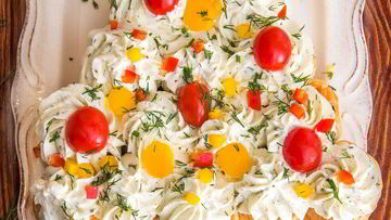 Рецепт Елочки закуска из слоеного теста со сливочным сыром