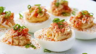 Рецепт Фаршированных пряных яиц на закуску