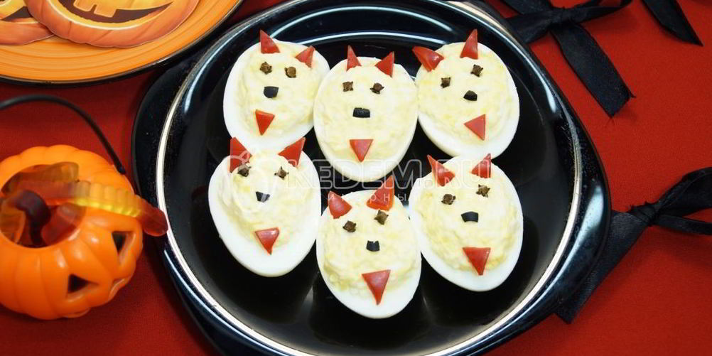Как приготовить фаршированные яйца дьяволята