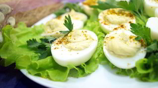 Рецепт Фаршированных яиц Карри