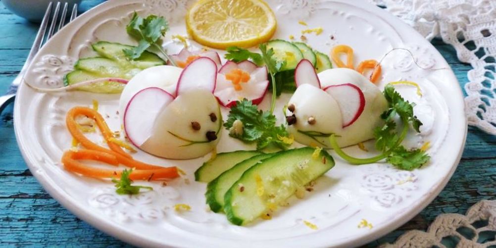 Как приготовить фаршированные яйца мышки