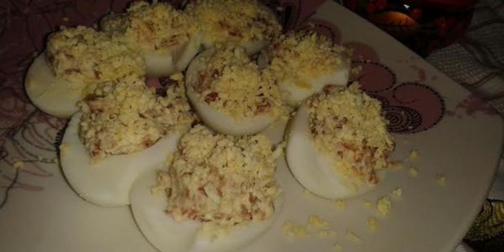 Как приготовить фаршированные яйца перекус