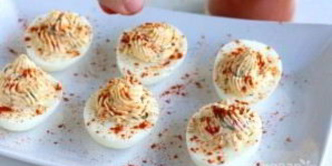 Рецепт фаршированных яиц по-испански