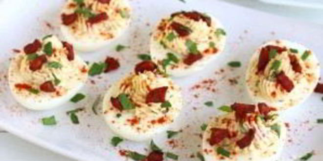 Рецепт фаршированных яиц по-испански