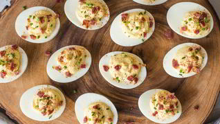 Рецепт Фаршированных яиц с беконом