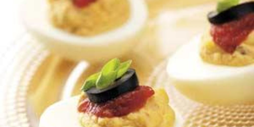 Как приготовить фаршированные яйца санта фе