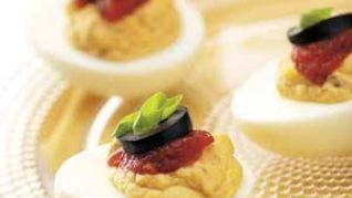 Рецепт Фаршированных яиц Санта Фе