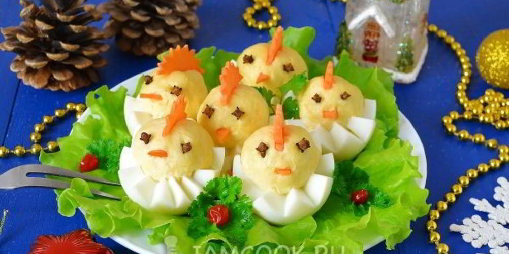 Как приготовить фаршированные яйца цыплята