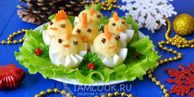 Рецепт фаршированных яиц цыплята