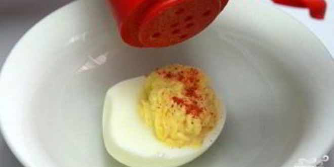 Рецепт яиц, фаршированных горчицей