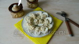 Рецепт Яиц фаршированных грибами