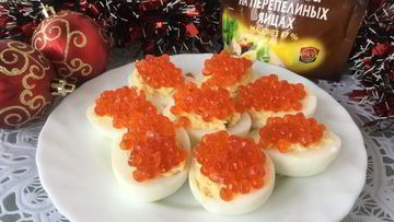 Рецепт Яиц, фаршированных икрой
