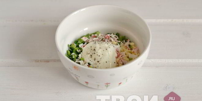 Рецепт яиц, фаршированных крабовым салатом