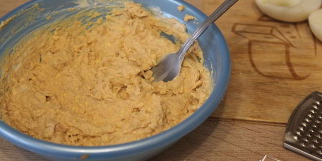 Рецепт яиц фаршированных паштетом из утиной печени