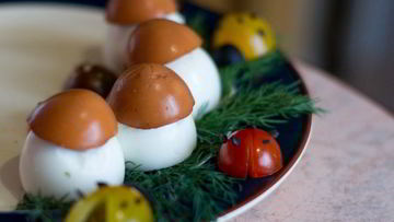 Рецепт Яиц, фаршированных печенью трески