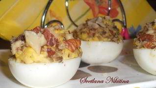 Рецепт Яиц фаршированных с грибами