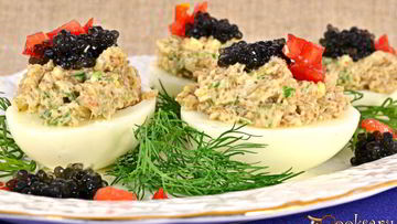 Рецепт Яиц фаршированных селедочной икрой