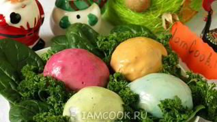 Рецепт Яиц фаршированных в цветном желе