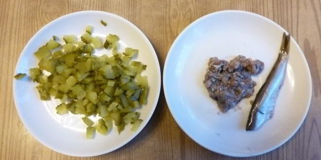 Рецепт гренков с фаршем по-татарски