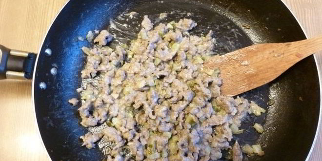 Рецепт гренков с фаршем по-татарски