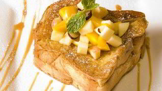 Рецепт Гренков с корицей и грушевым соусом