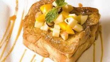 Рецепт Гренков с корицей и грушевым соусом