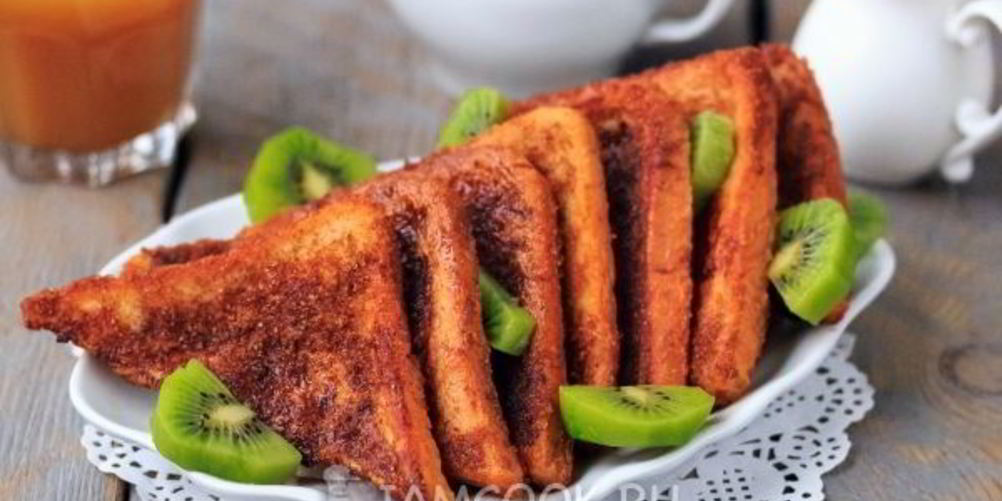 Как приготовить гренки с корицей