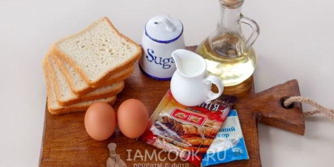 Рецепт гренков с корицей