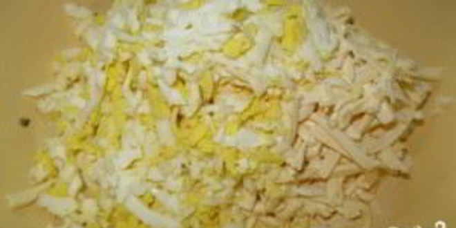 Рецепт гренков с печенью трески