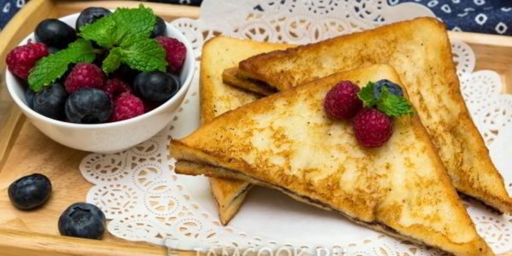 Как приготовить гренки с шоколадно-ореховой пастой