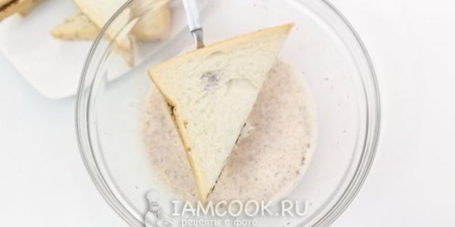 Рецепт гренков с шоколадно-ореховой пастой