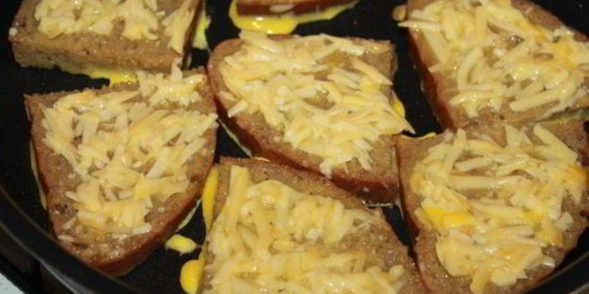 Рецепт гренков с сыром и чесноком