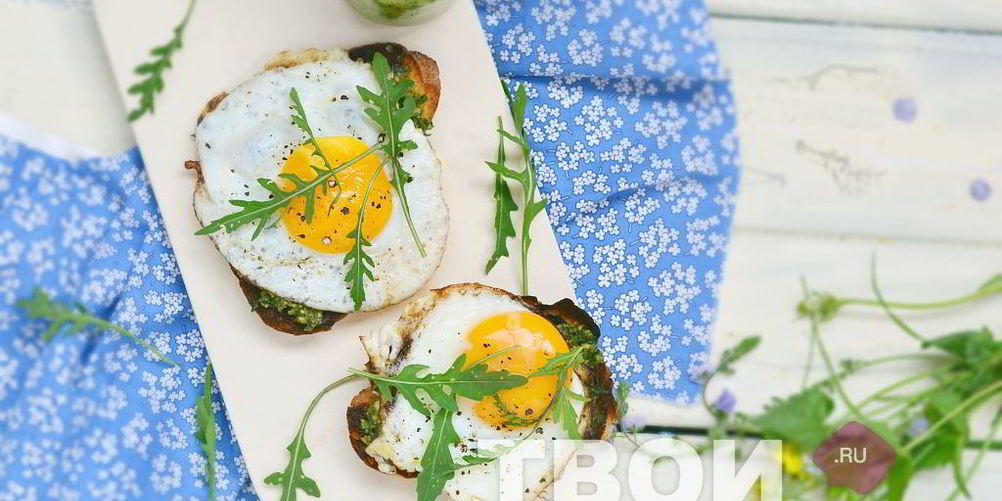 Как приготовить гренки с яйцом