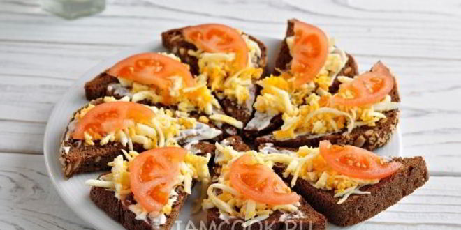 Рецепт гренков со шпротами