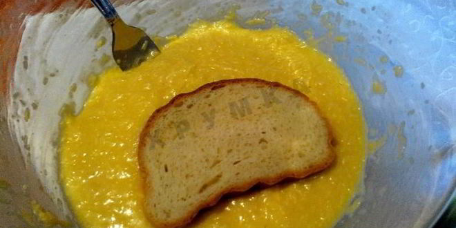 Рецепт гренков сырных на завтрак