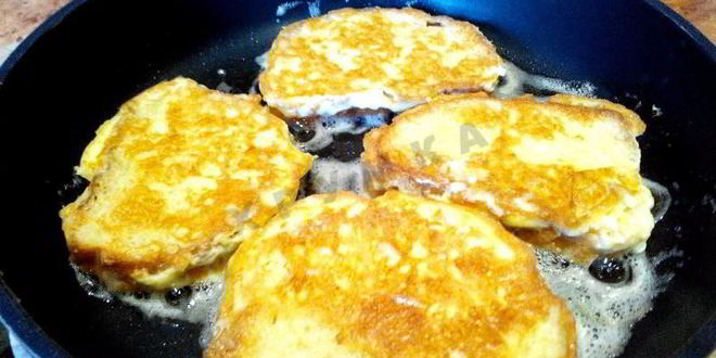 Рецепт гренков сырных на завтрак